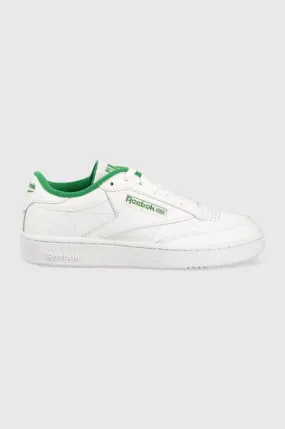 Reebok leather sneakers Club C 85 white color