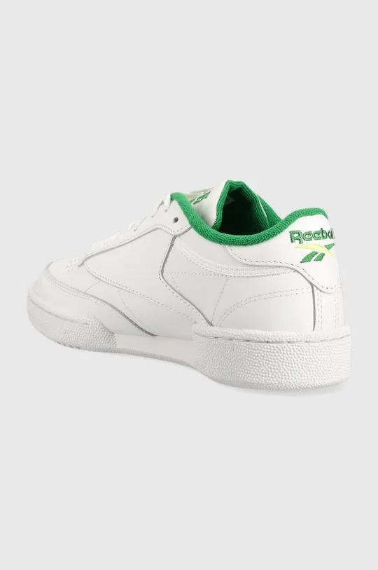 Reebok leather sneakers Club C 85 white color