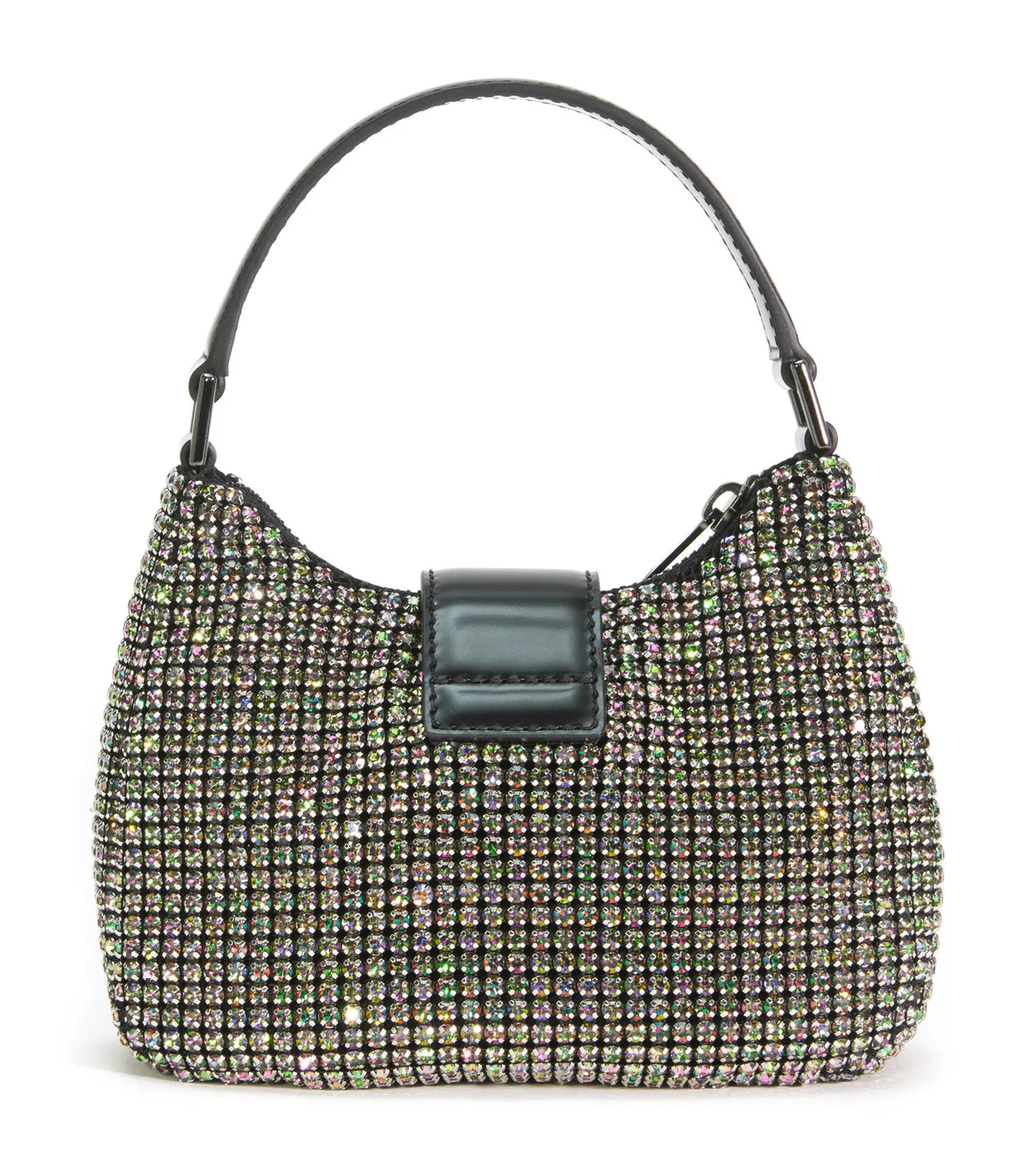 Rhinestone Chainmail Crescent Bag Multi