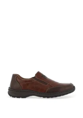 Rieker Men’s Slip-On Casual Shoes, Dark Brown