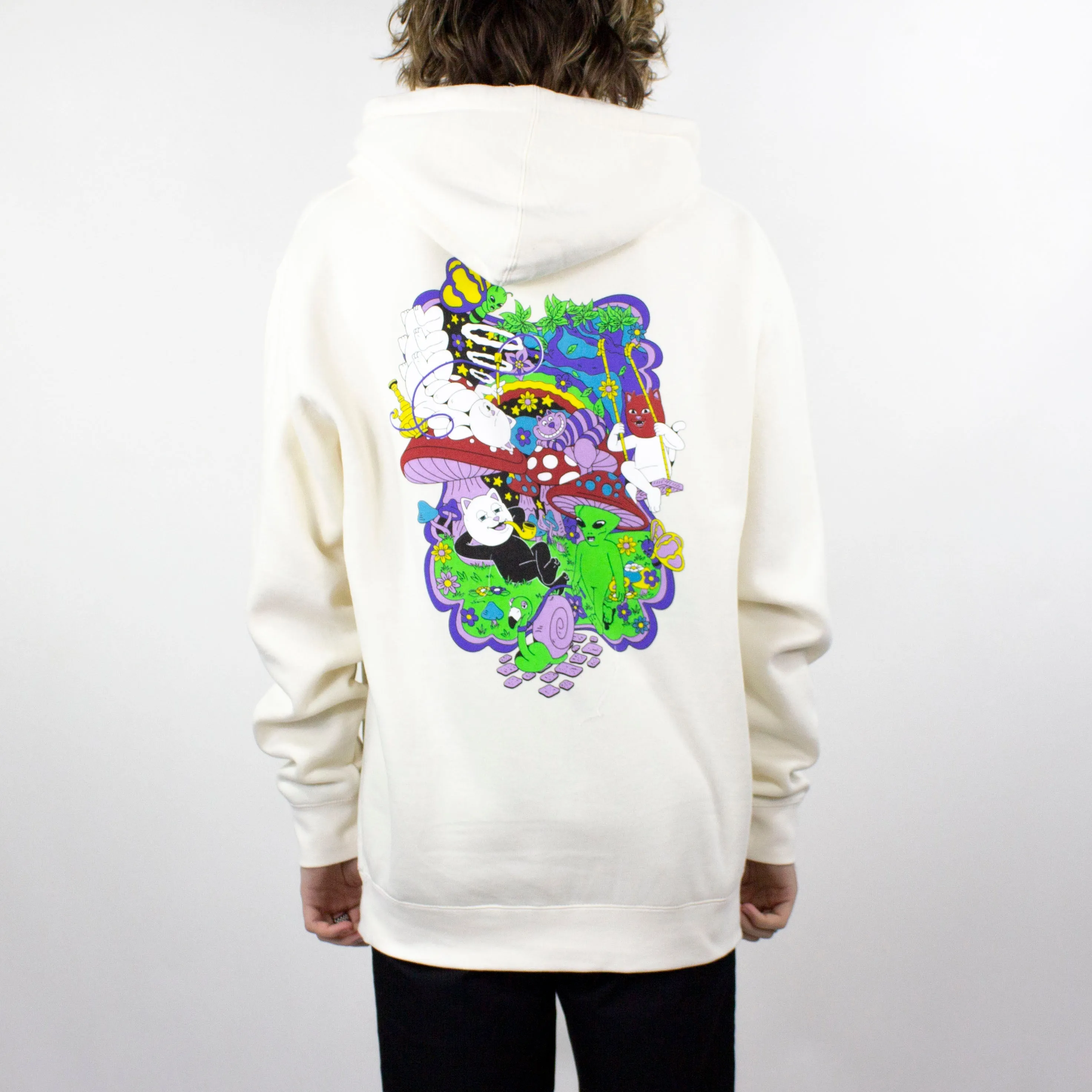 RIPNDIP Rabbit Hole Hoodie - Bone exclusive at Remix