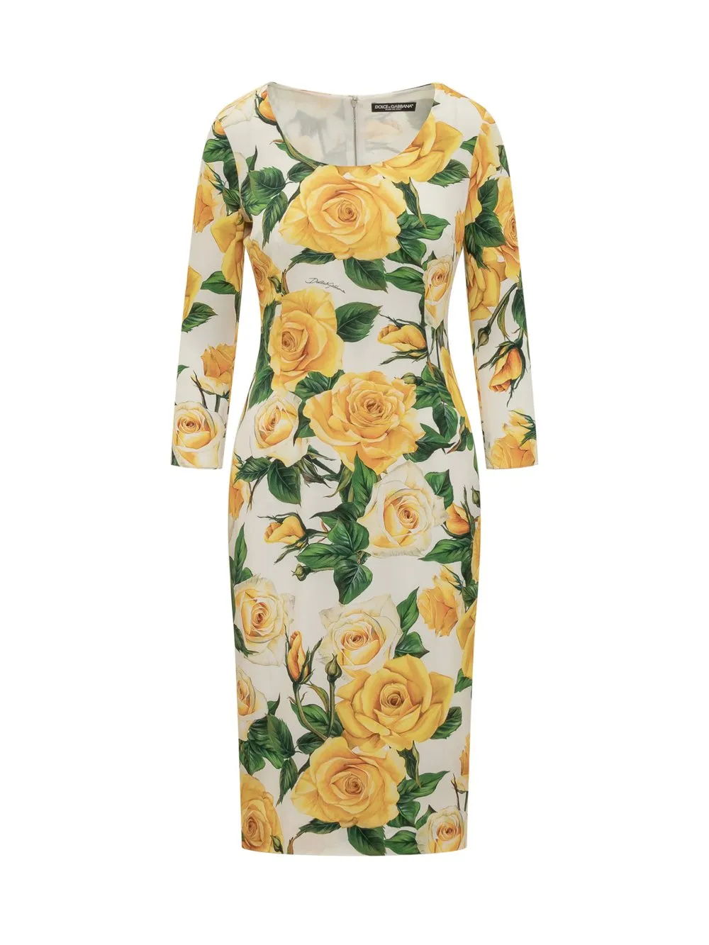 Roses Yellow Dress