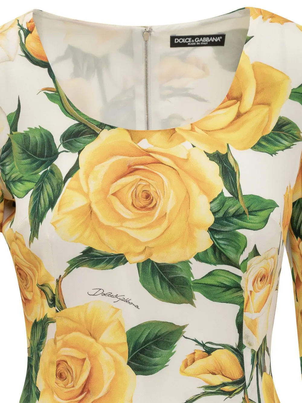 Roses Yellow Dress