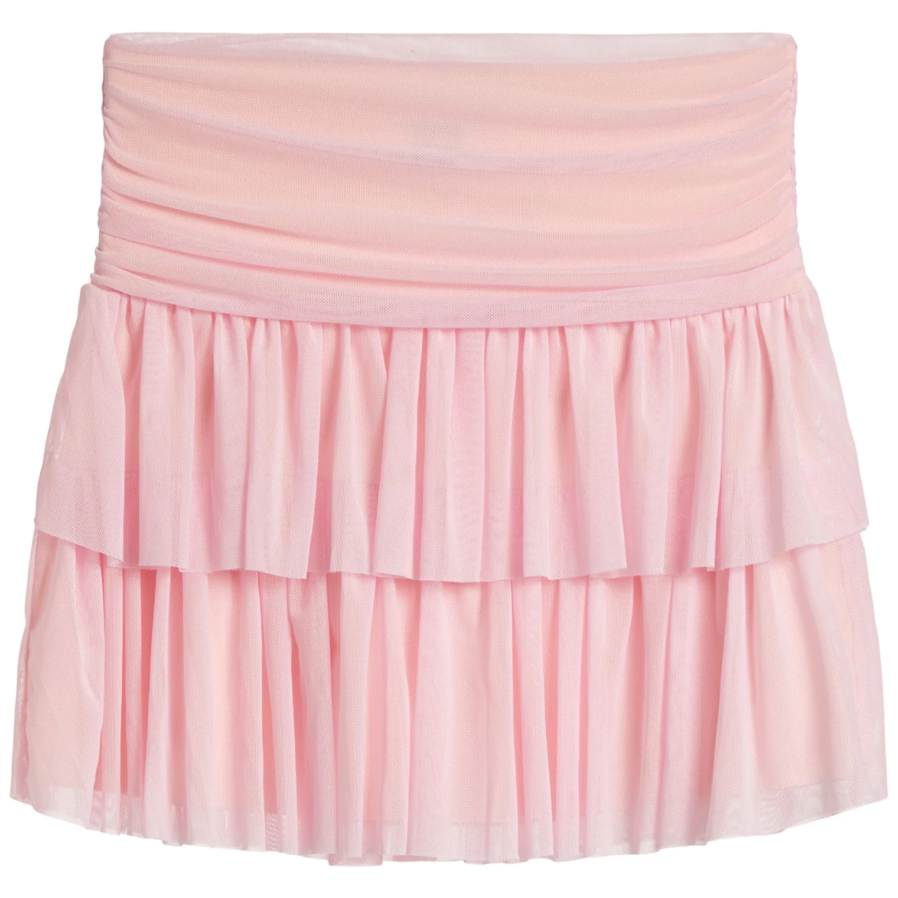 Rosette Mesh Skirt