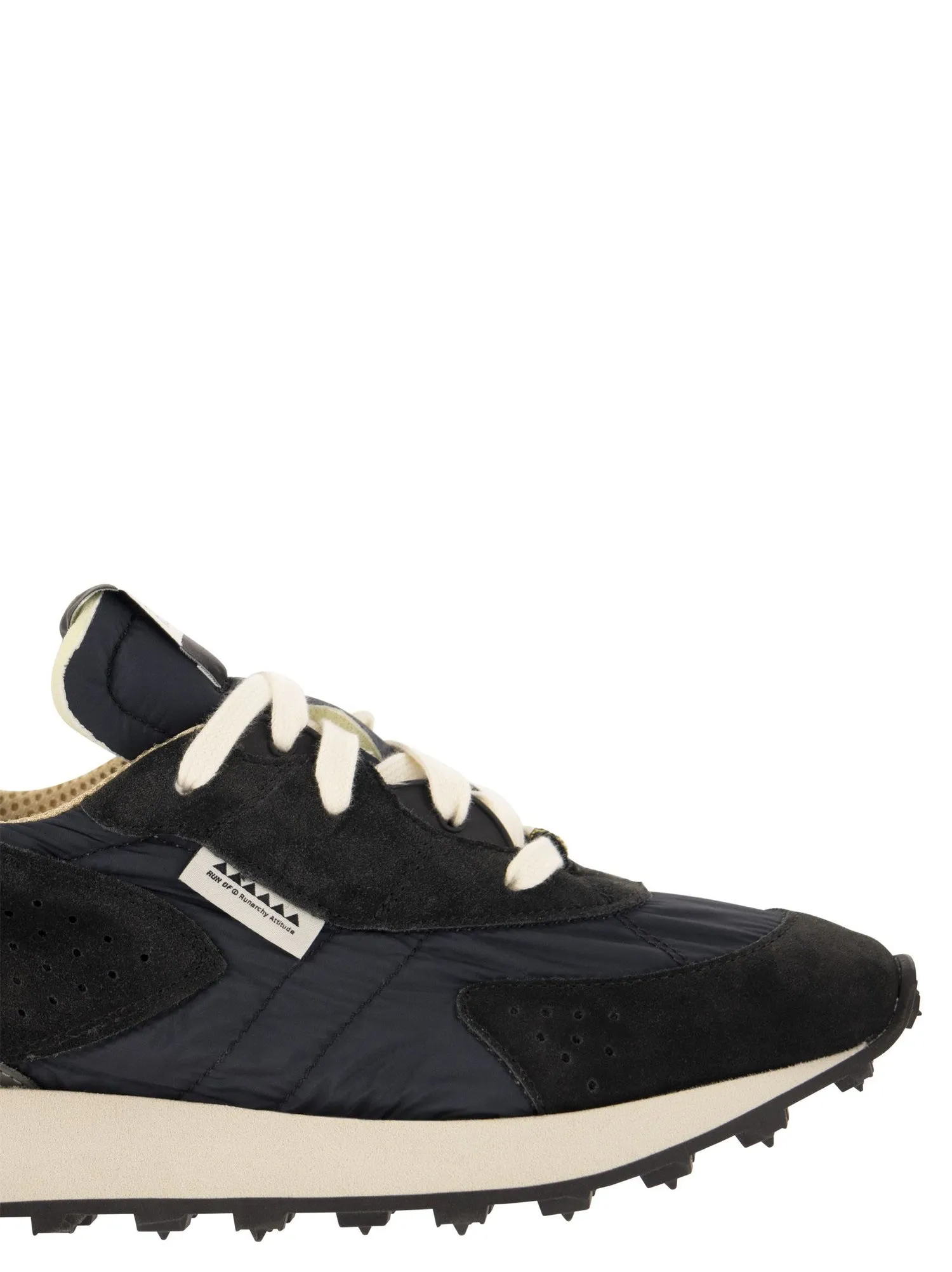 Run Of    Run Of Kripto M Suede And Nylon Trainers