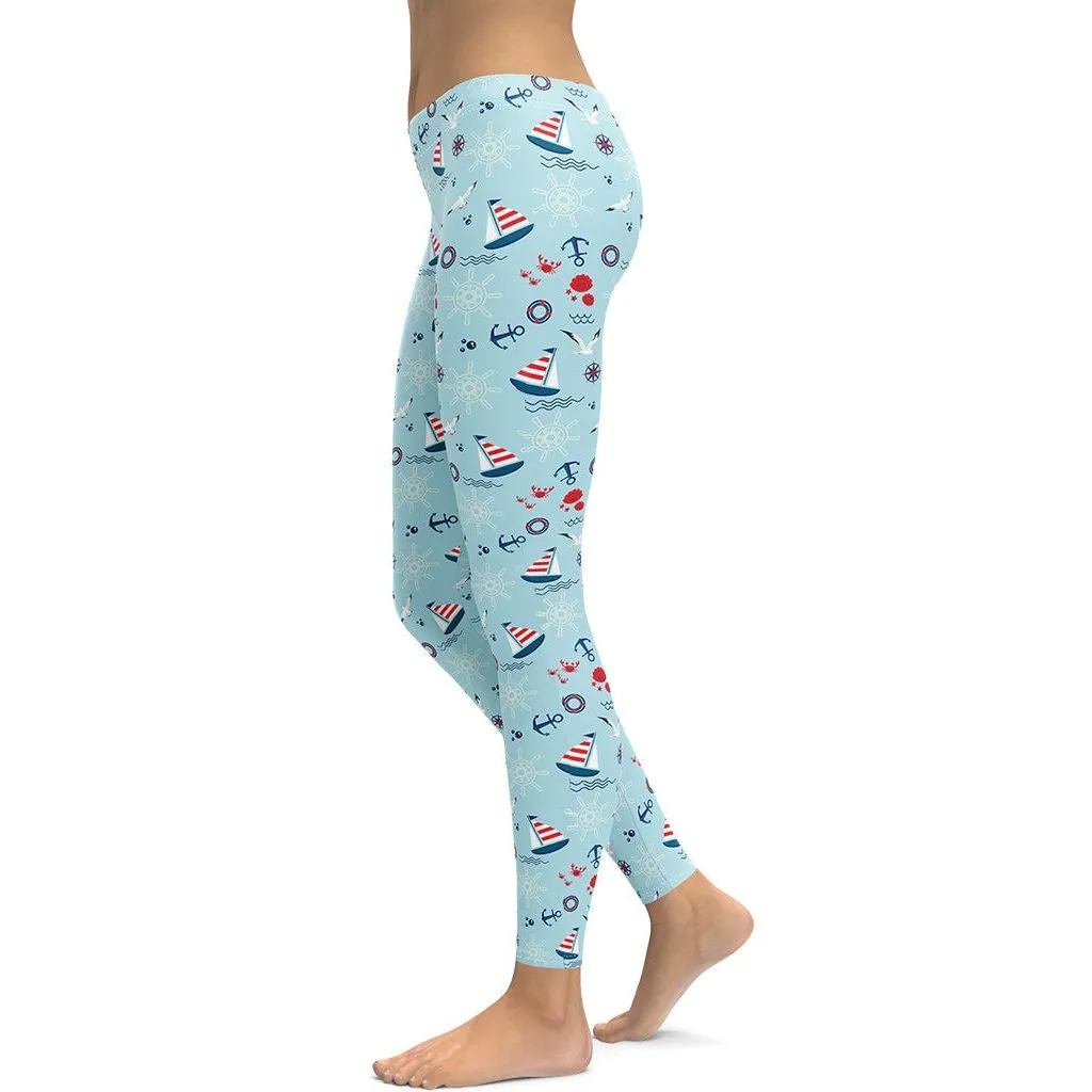 Sailing Boats Leggings