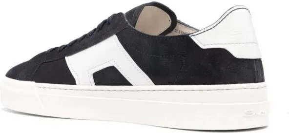 Santoni Double Buckle suede sneakers Blue