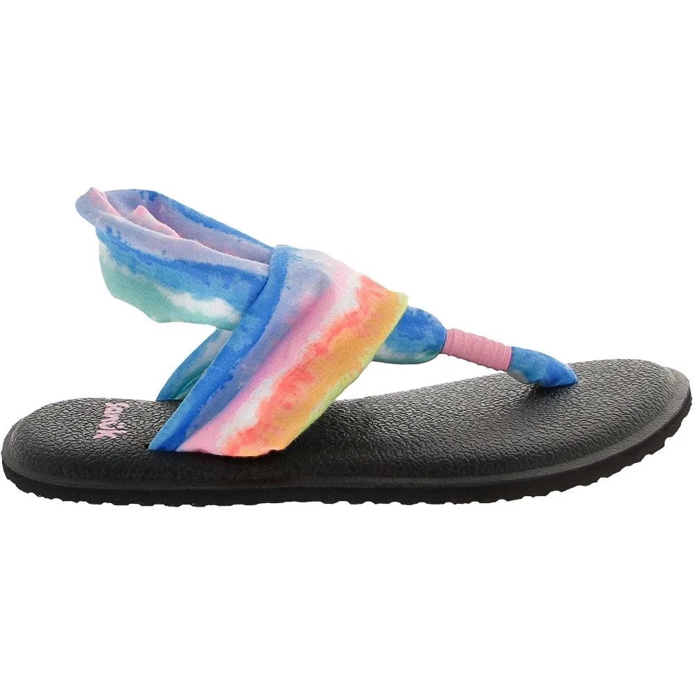 Sanuk Yoga Sling Burst Tie Dye Girls Sandals