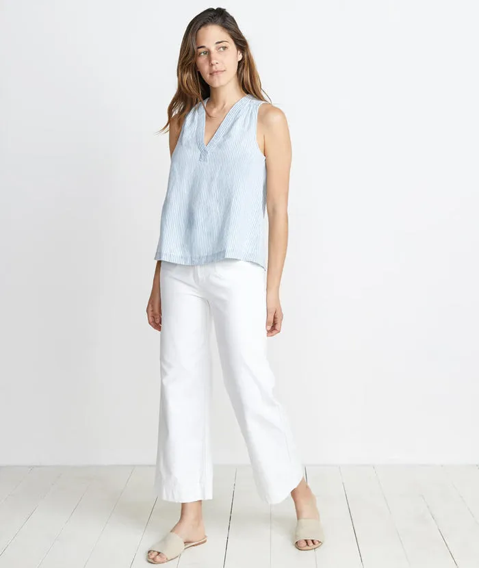 Sheri Tank in Chambray Stripe