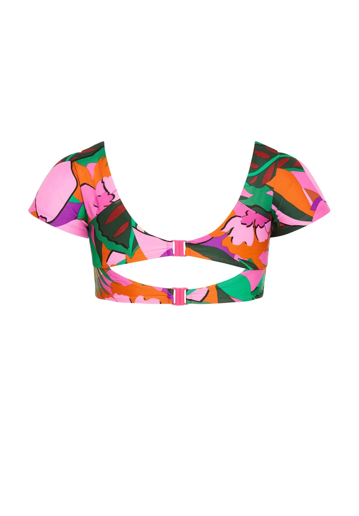 Sicilia Underwire Print Bikini Top - fuchsia