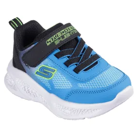 Skechers Boys Meteor - Lights Krendox Blue and Black Trainers