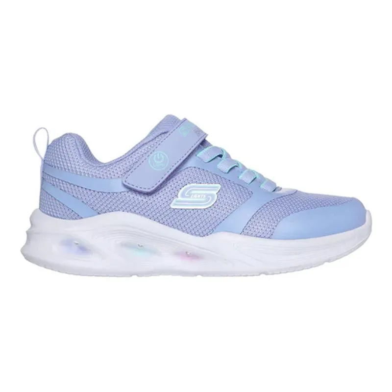 Skechers Kids' Sola Glow Junior Trainers Blue