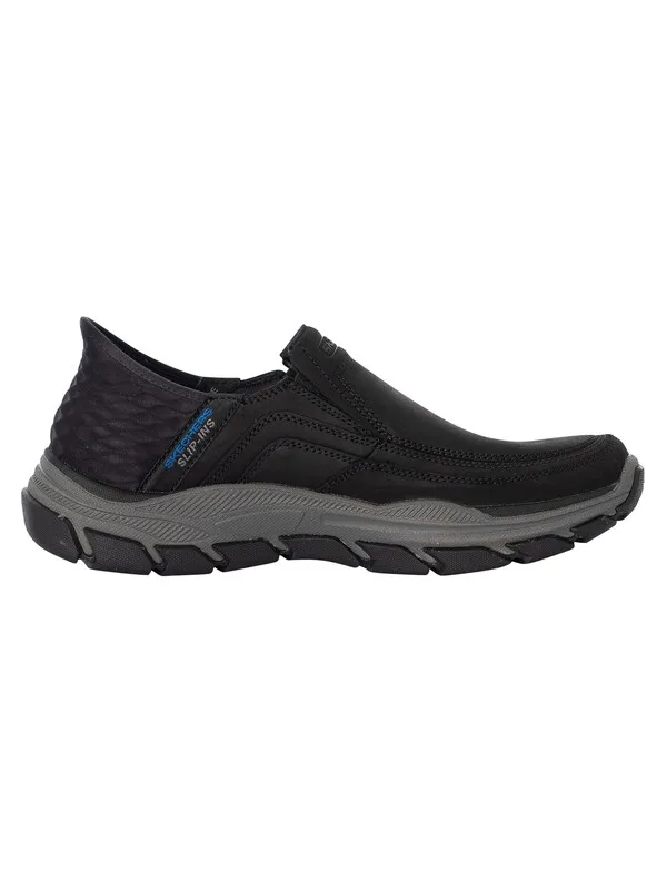 Skechers Slip-ins Leather Trainers - Black