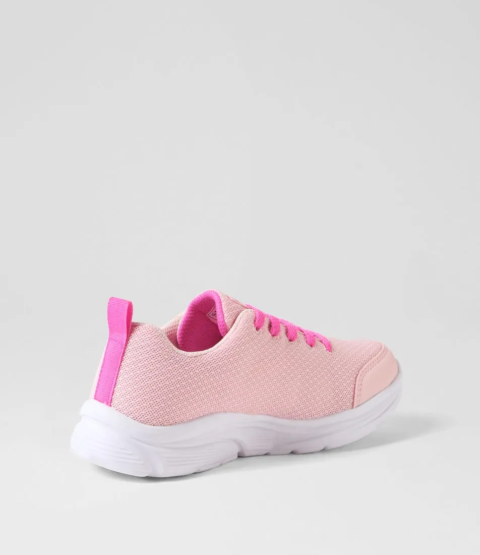 SKECHERS Wavy Jnr Light Pink Fabric Sneakers