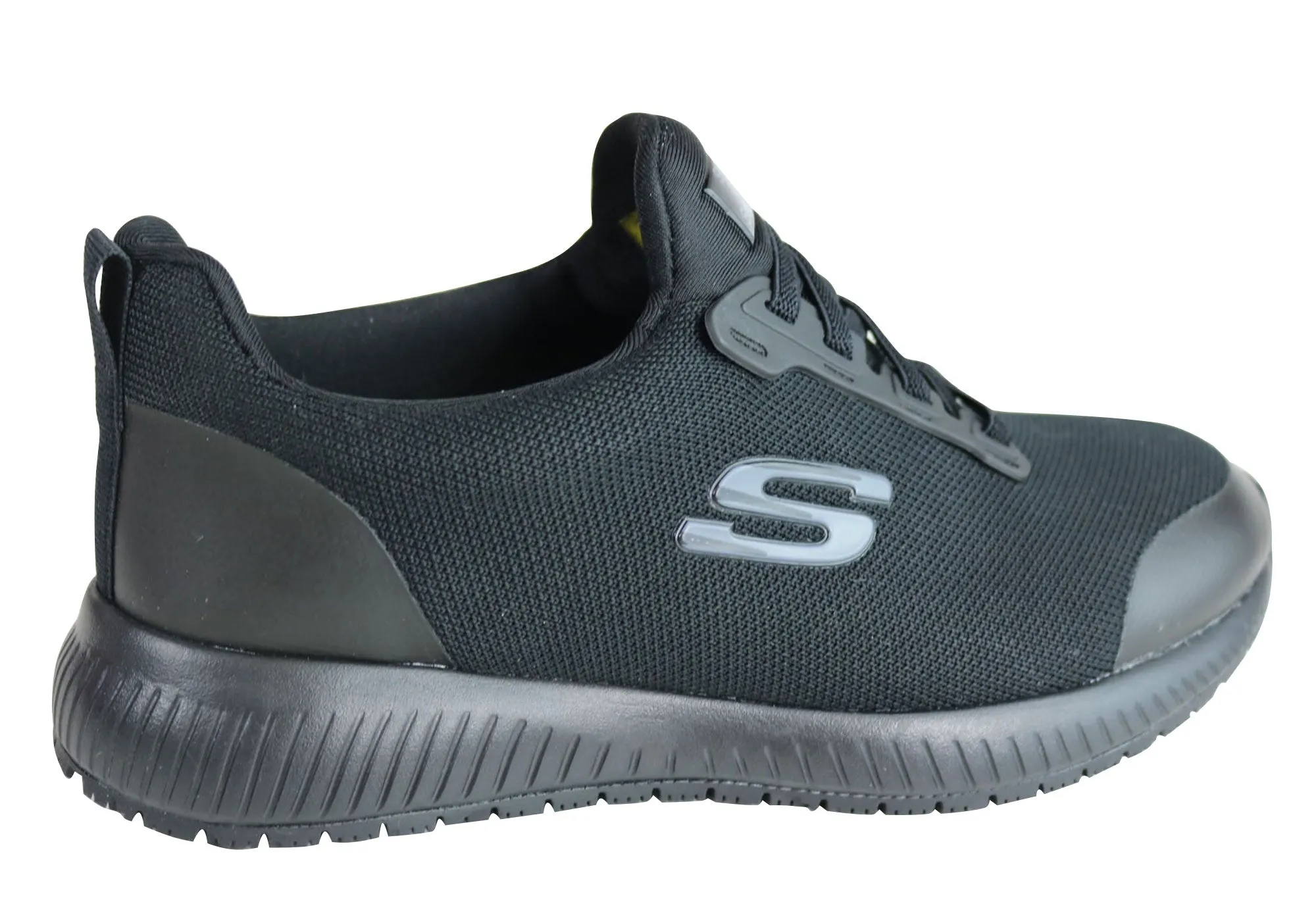 Skechers Womens Squad Slip Resistant Comfort Memory Foam Work Shoes