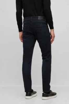 Slim-fit jeans in super-soft blue Italian denim