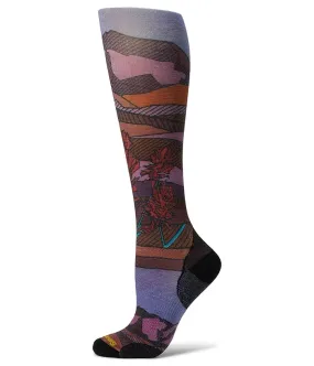 Smartwool Ski Zero Cushion Floral Field Print Over the Calf