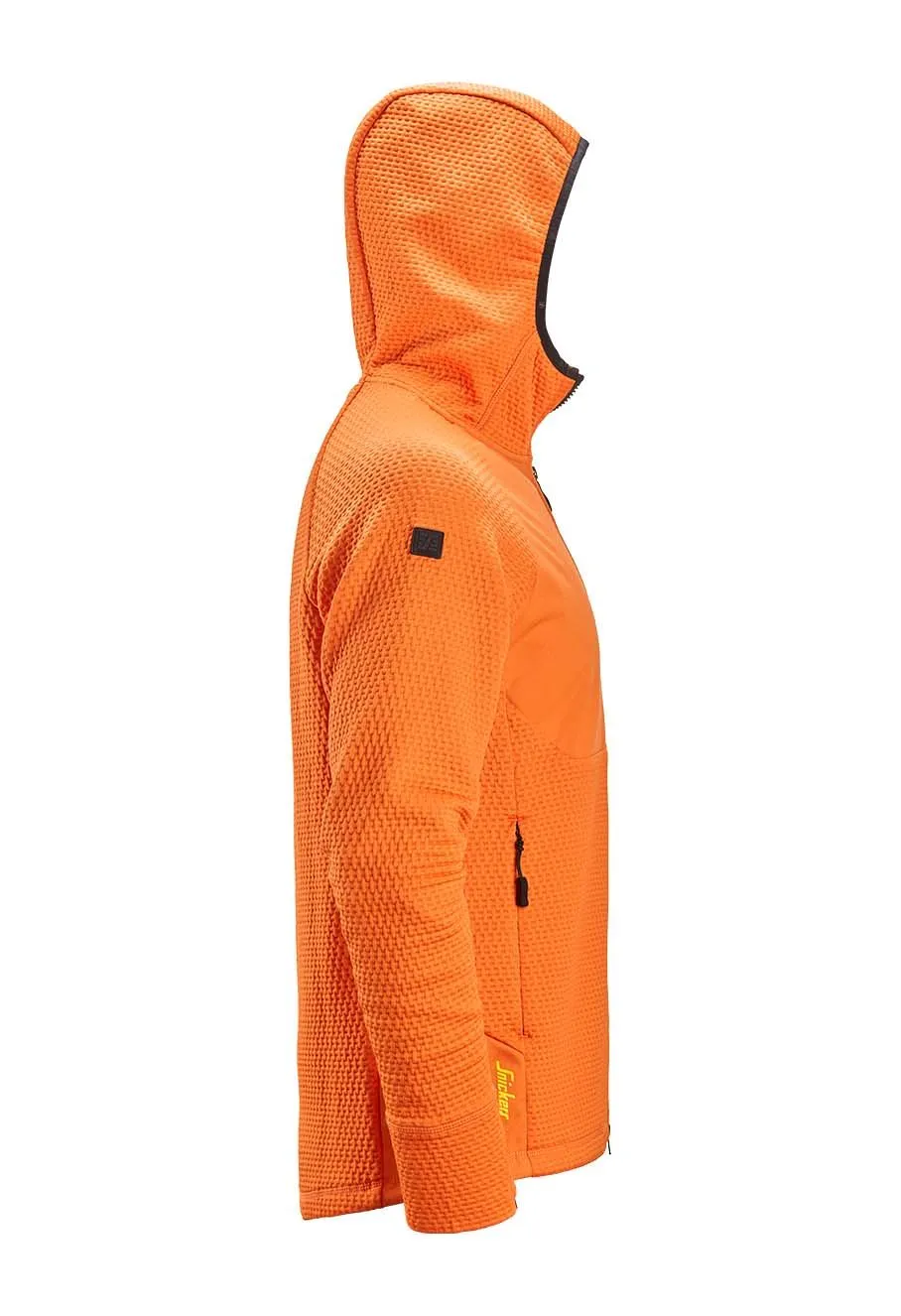 Snickers Midlayer Hoodie with Zipper 8405 - Orange