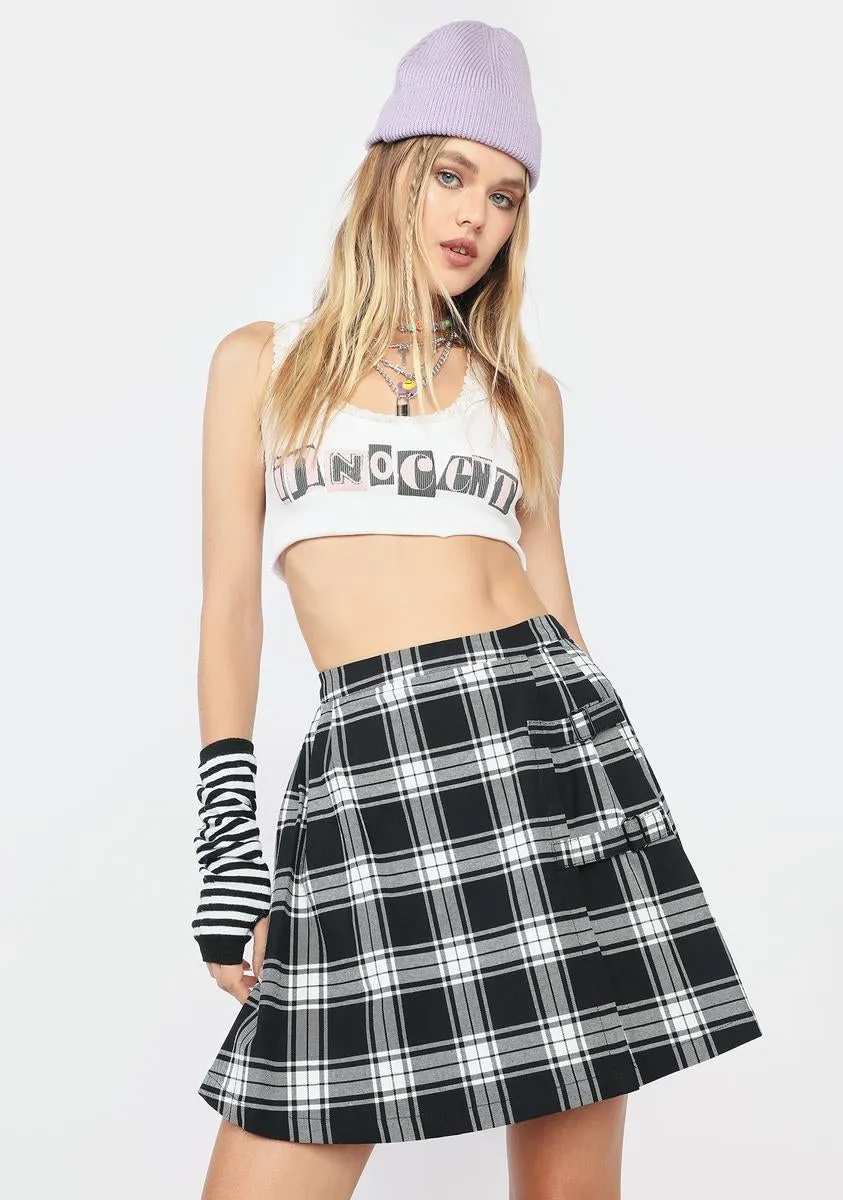 Solstice Plaid Skirt-