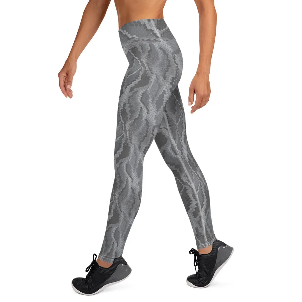 South Central Girl Snakeskin Pattern Yoga Leggings