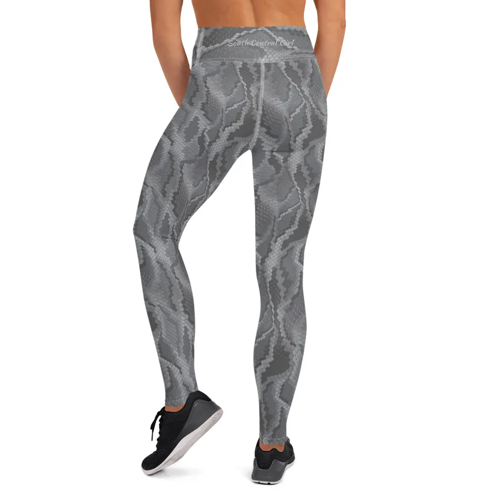 South Central Girl Snakeskin Pattern Yoga Leggings