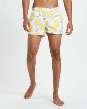 Speedo Reef Sport Boardshorts Yellow Umbrella