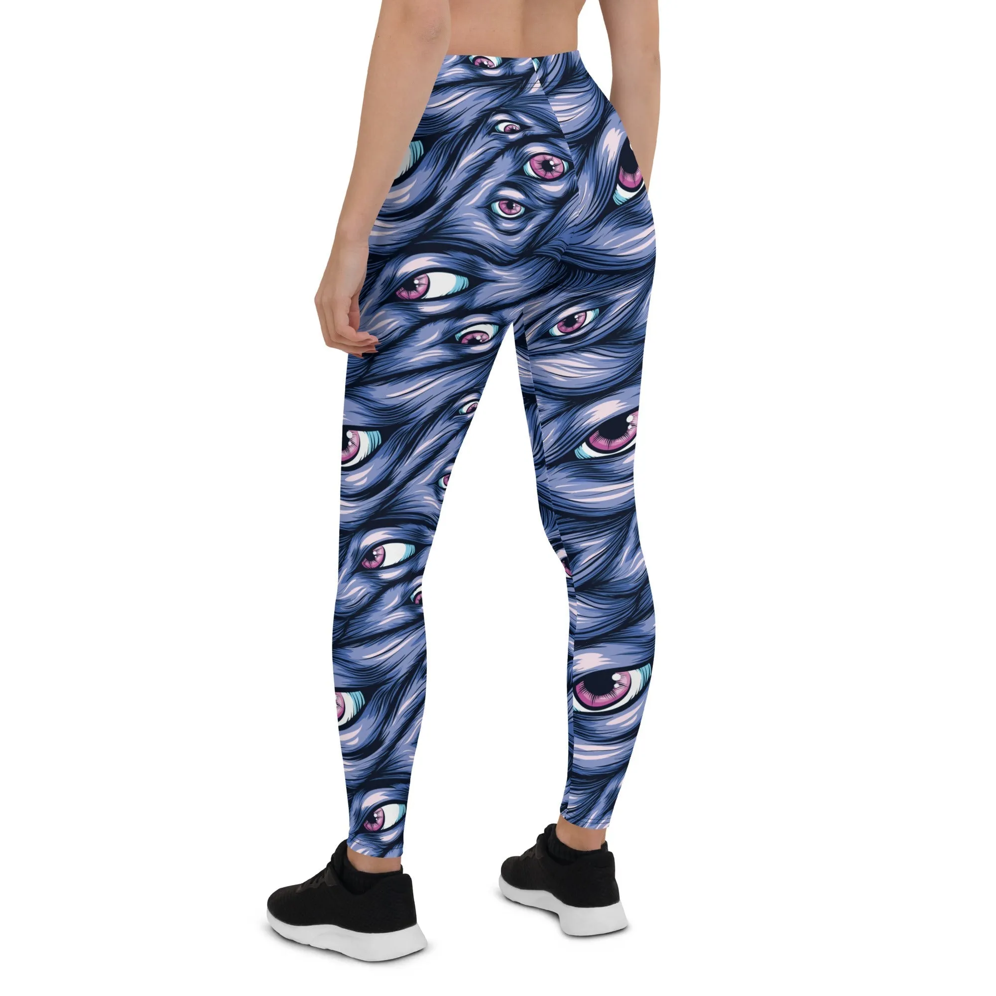 Spooky Eyes Halloween Leggings