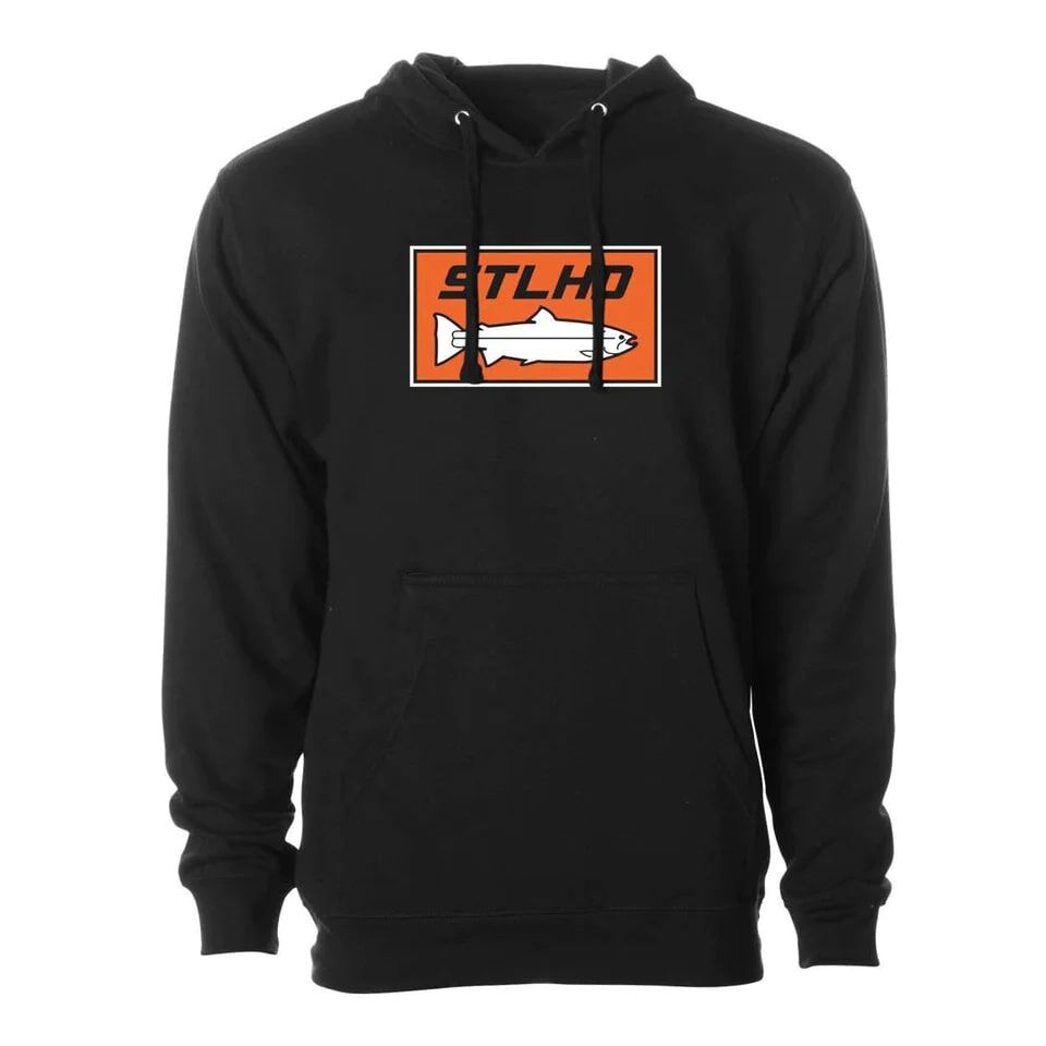 STLHD Men's Logo Standard Hoodie in Black