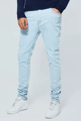 Tall Skinny Stretch Distressed Jeans