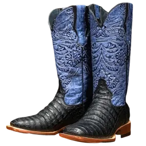 Tanner Mark Black Caiman Print Ladies' Boot