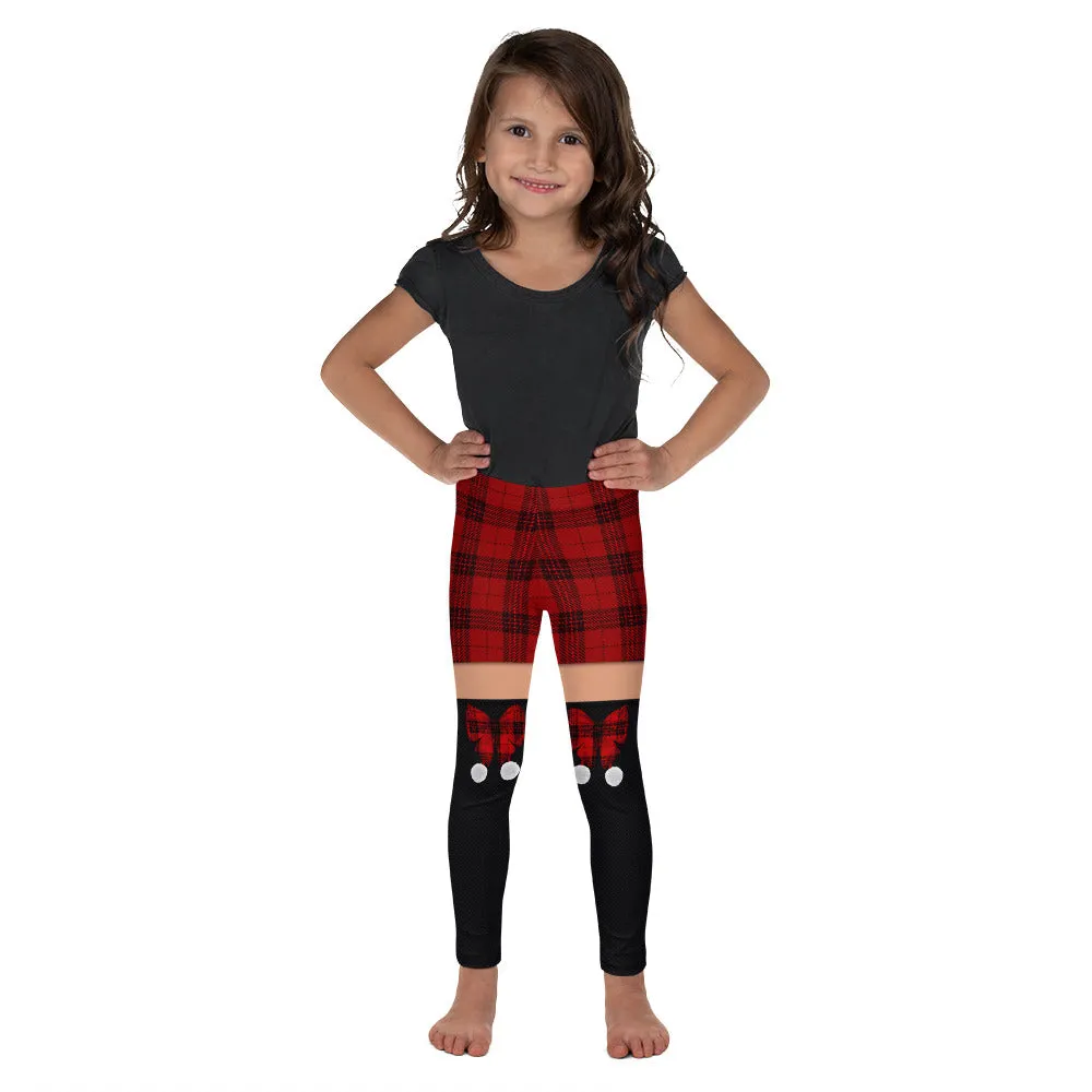 Tartan Shorts Kid's Leggings