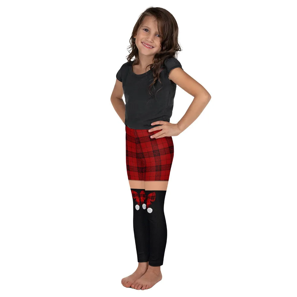 Tartan Shorts Kid's Leggings