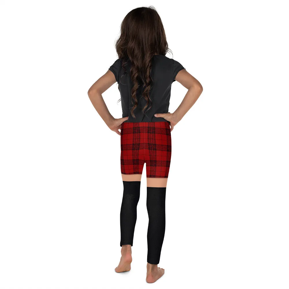 Tartan Shorts Kid's Leggings