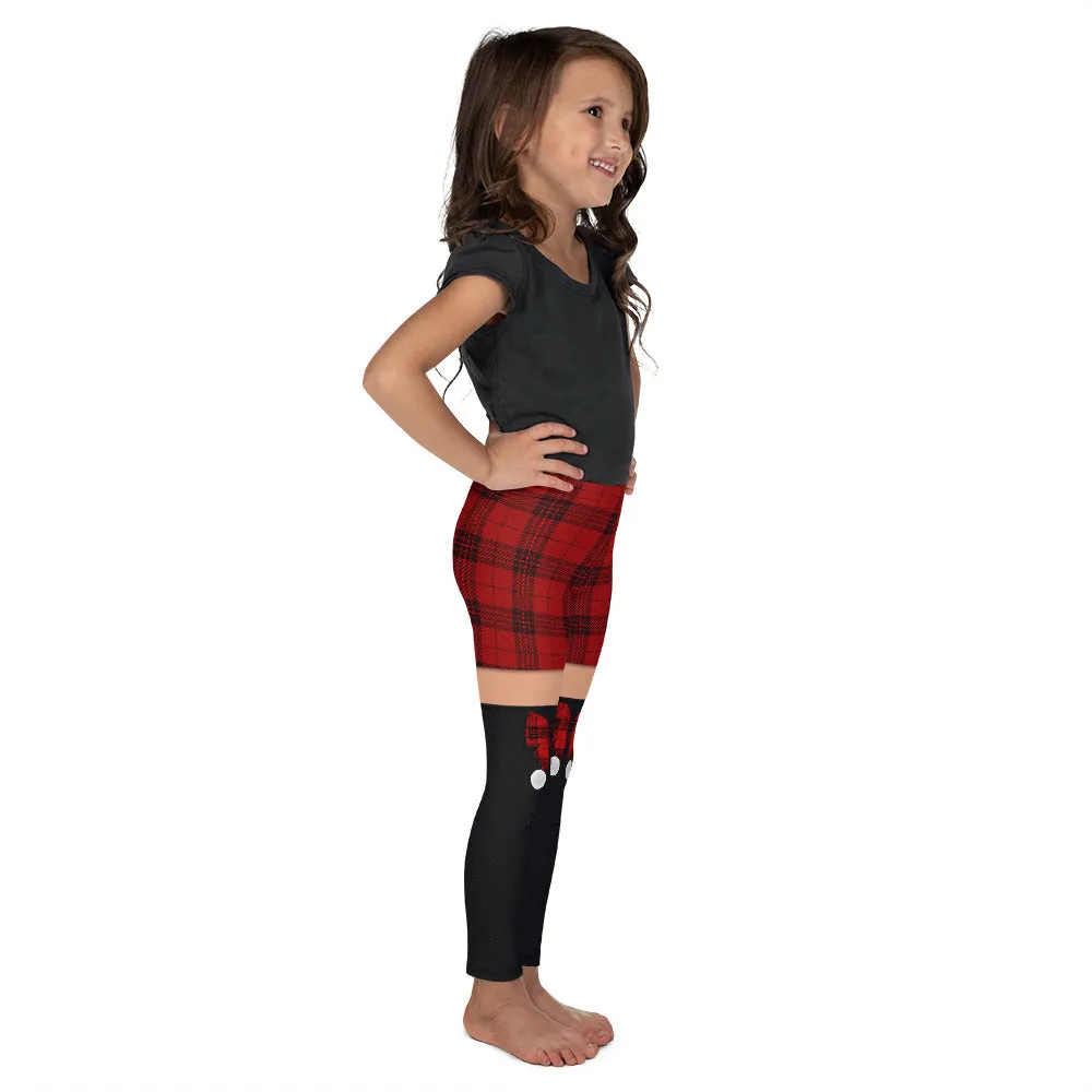 Tartan Shorts Kid's Leggings