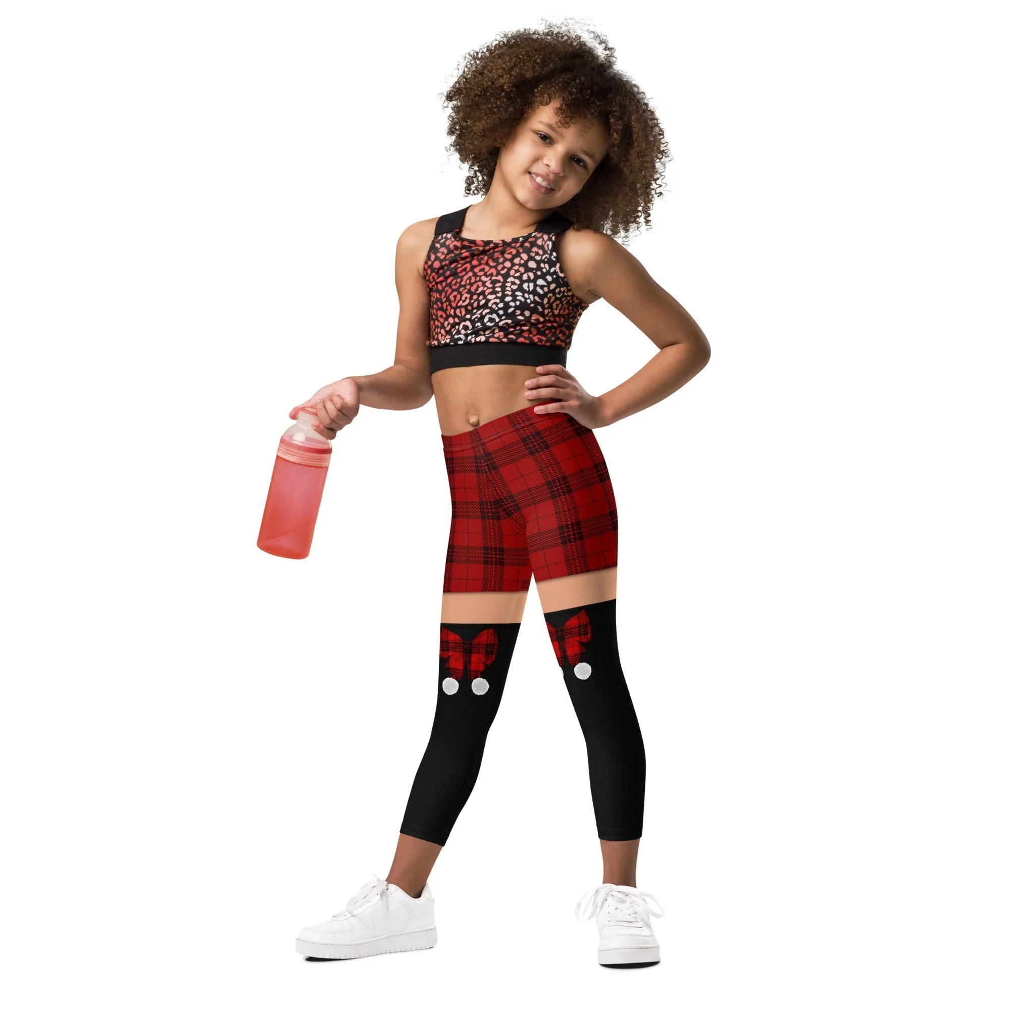 Tartan Shorts Kid's Leggings