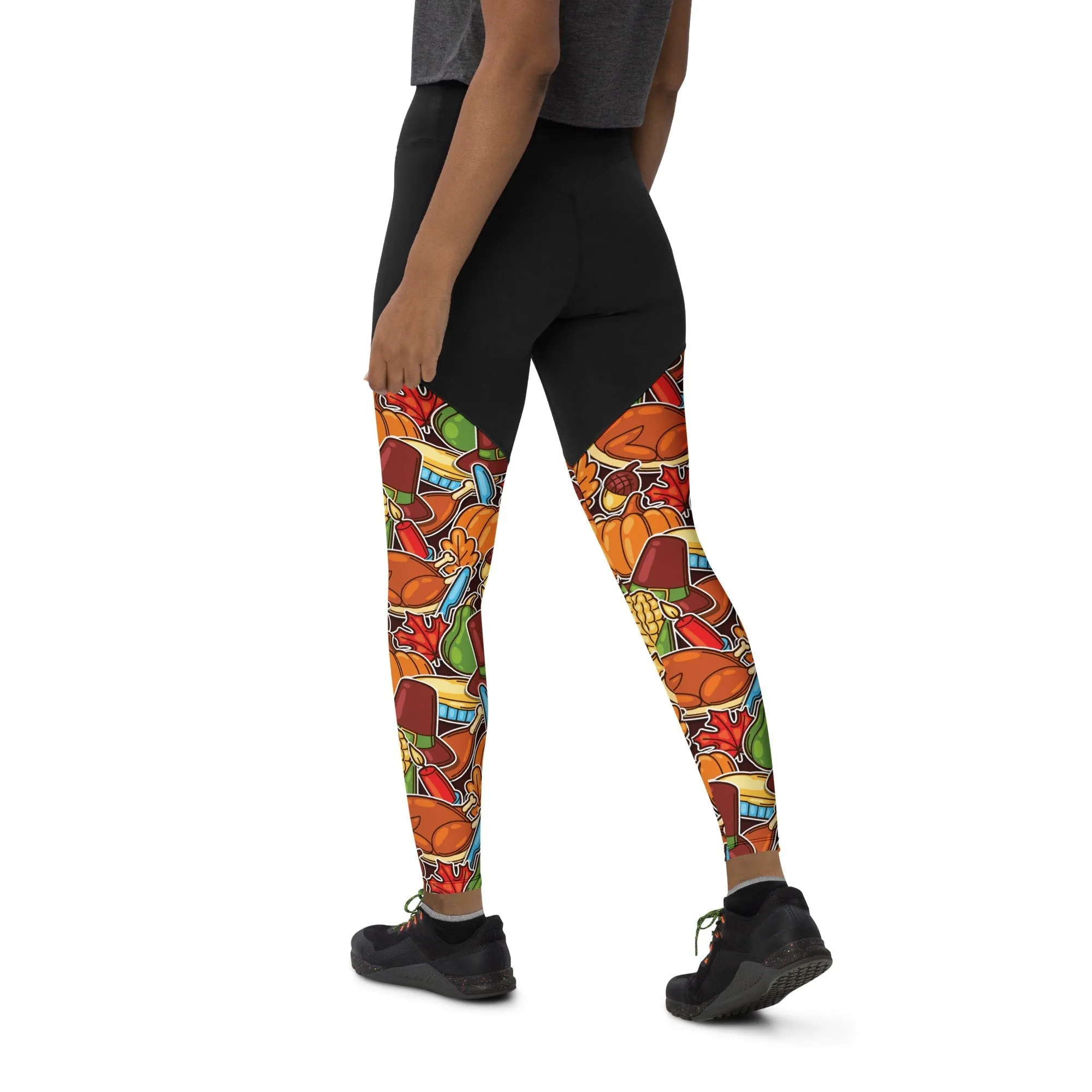 Thanksgiving Celebration Compression Leggings