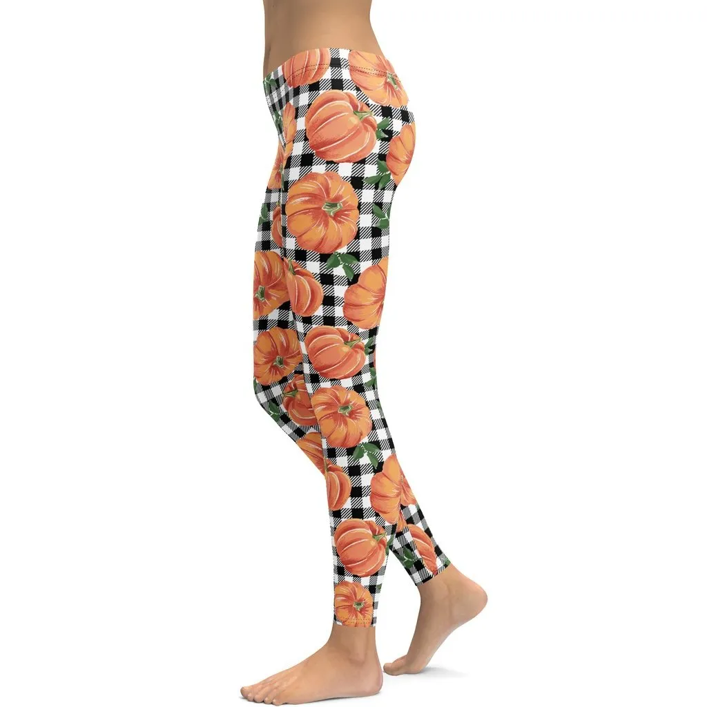 Thanksgiving Pumpkins Leggings