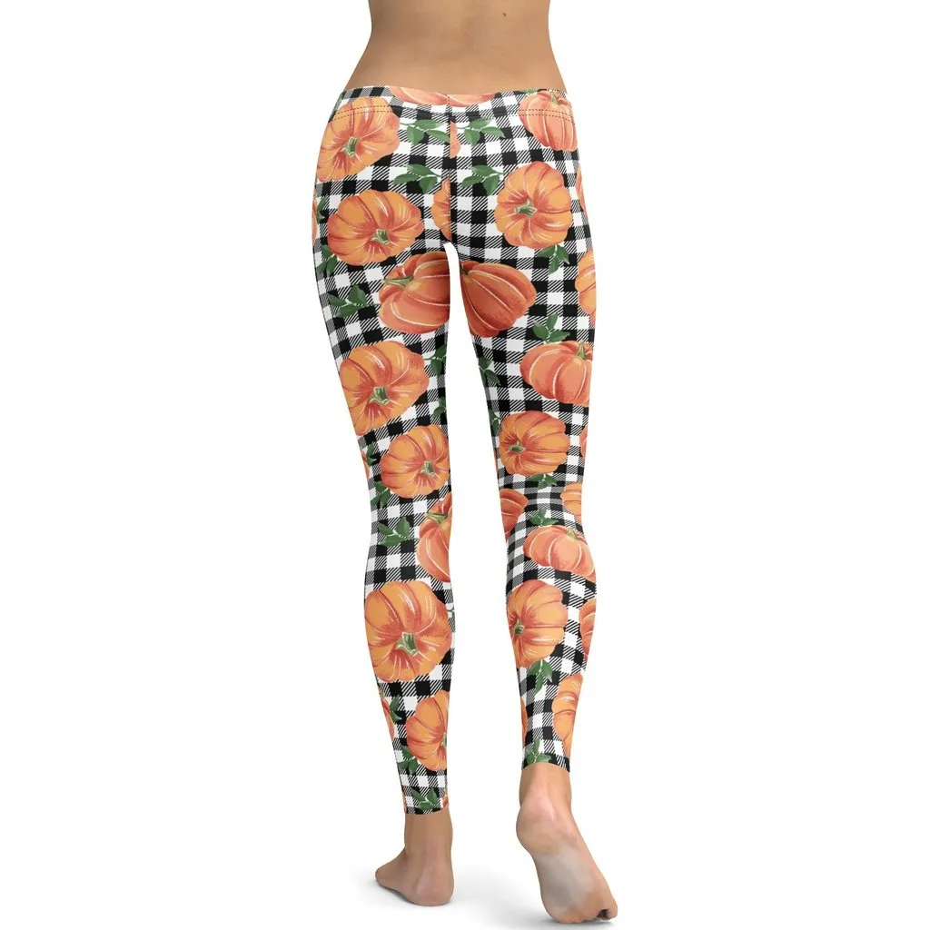 Thanksgiving Pumpkins Leggings