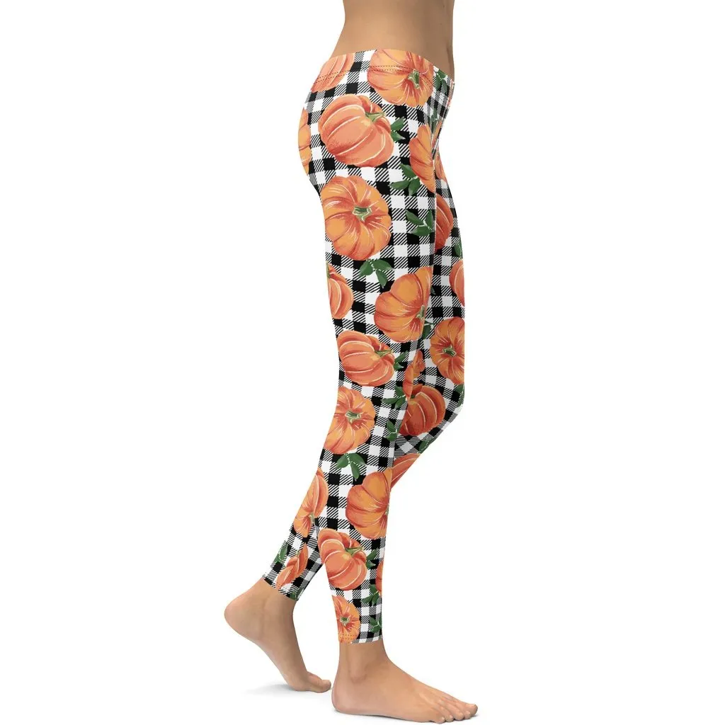 Thanksgiving Pumpkins Leggings