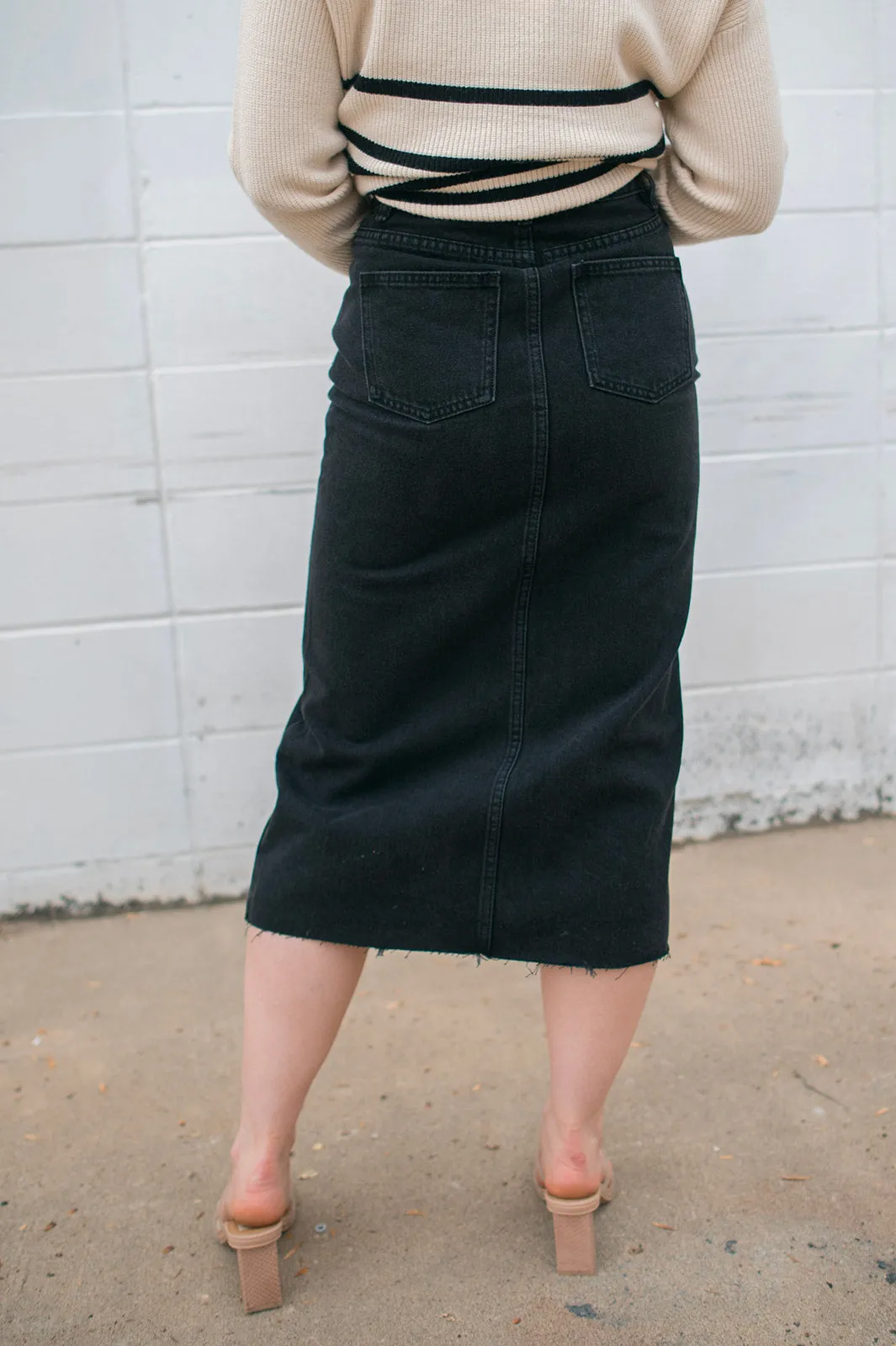 The Nira Denim Skirt