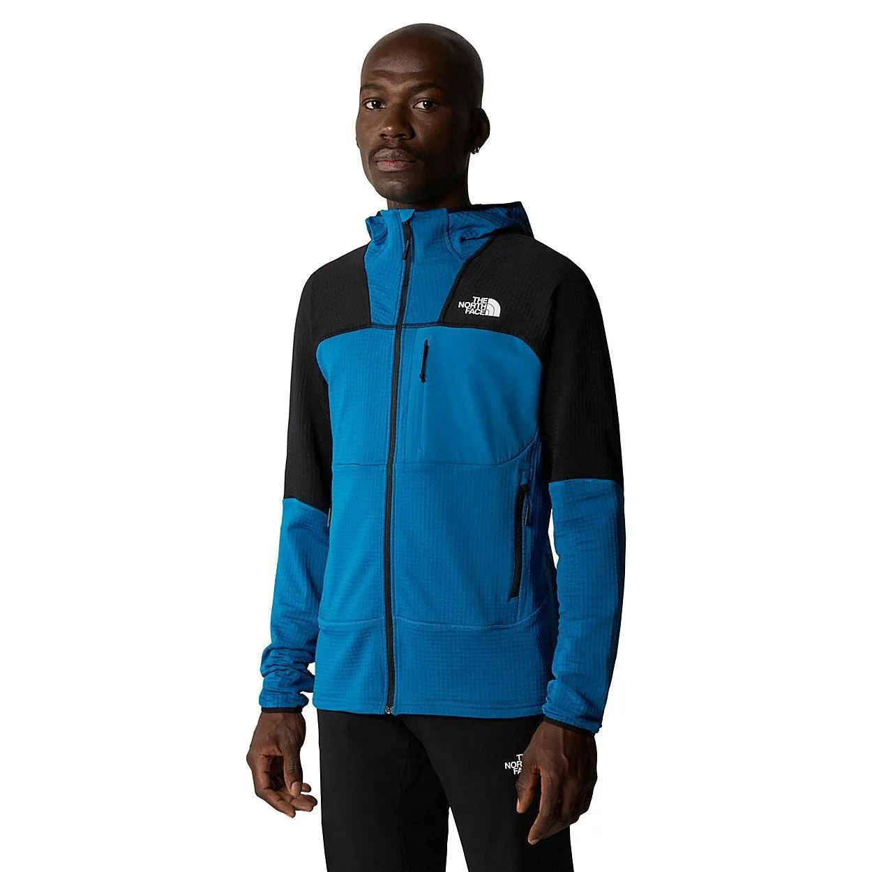 The North Face Men's Stormgap Power Grid Hoodie - Blue / Black | George Fisher