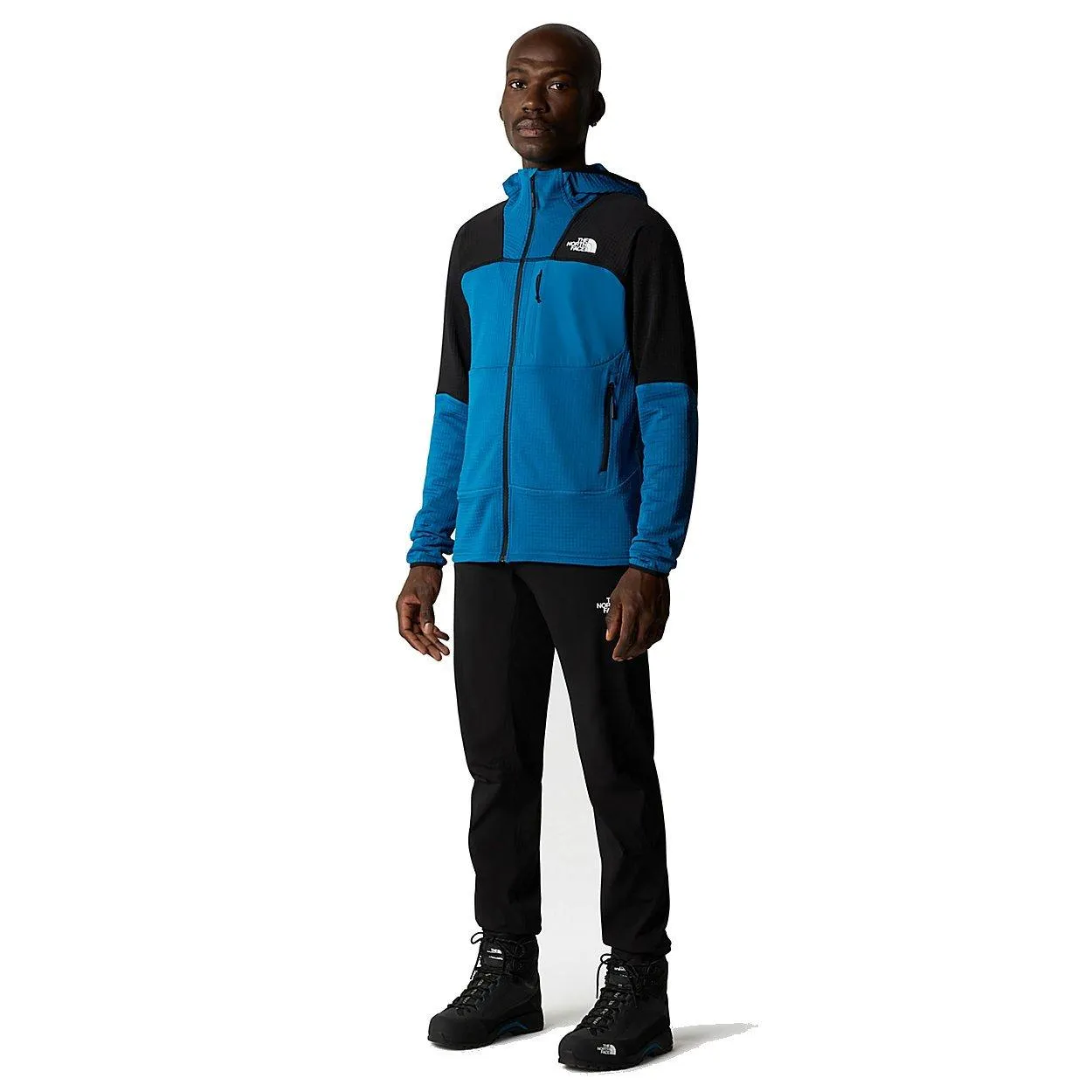 The North Face Men's Stormgap Power Grid Hoodie - Blue / Black | George Fisher