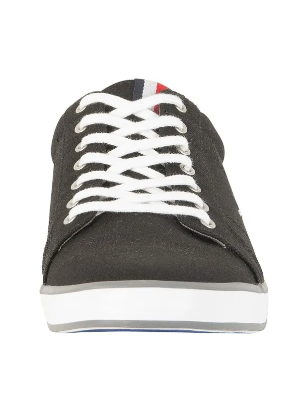 Tommy Hilfiger Flag Canvas Trainers - Black