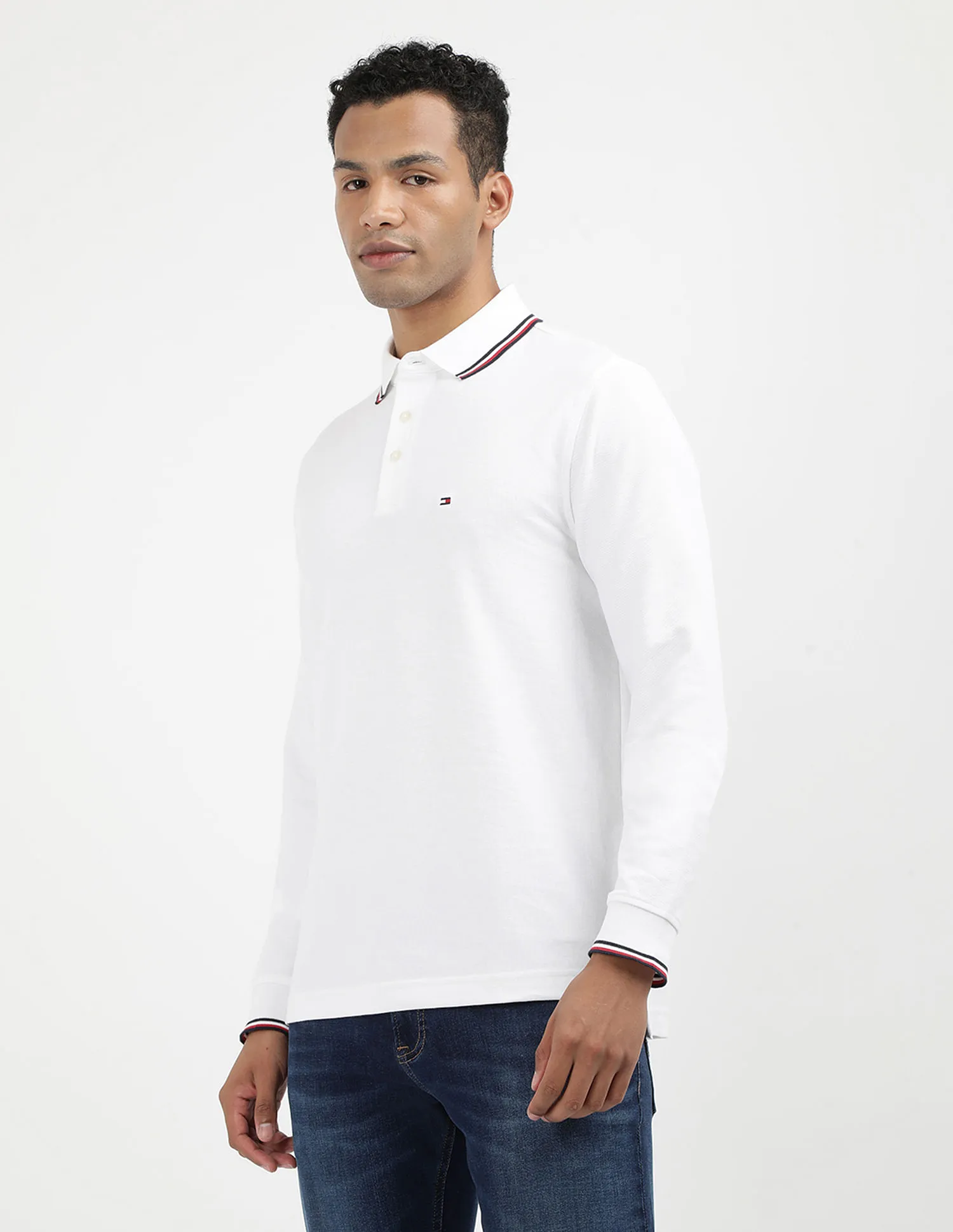 Tommy Hilfiger Heather Tipped Polo Shirt