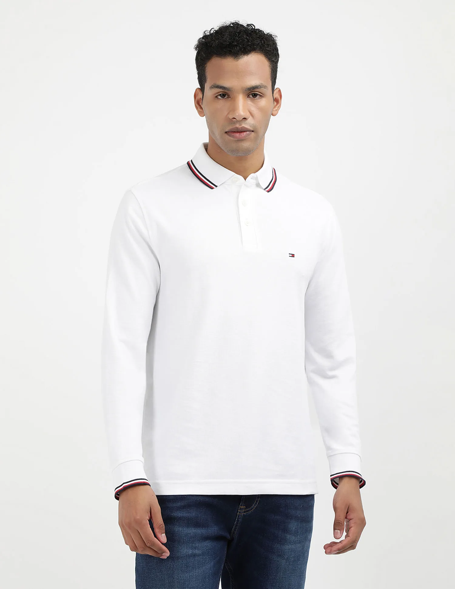 Tommy Hilfiger Heather Tipped Polo Shirt