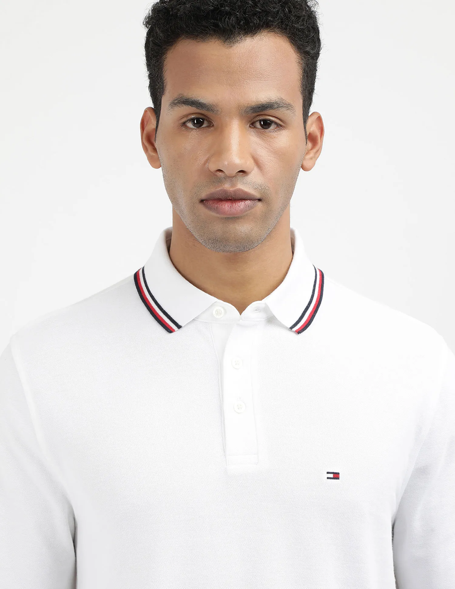 Tommy Hilfiger Heather Tipped Polo Shirt