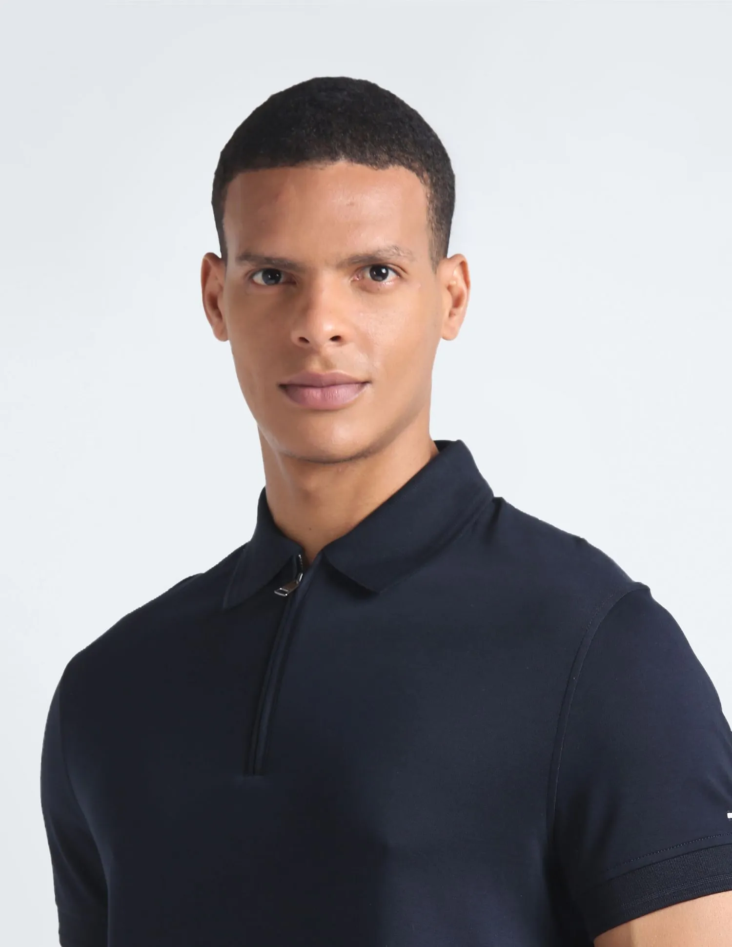 Tommy Hilfiger Interlock Zip Slim Polo