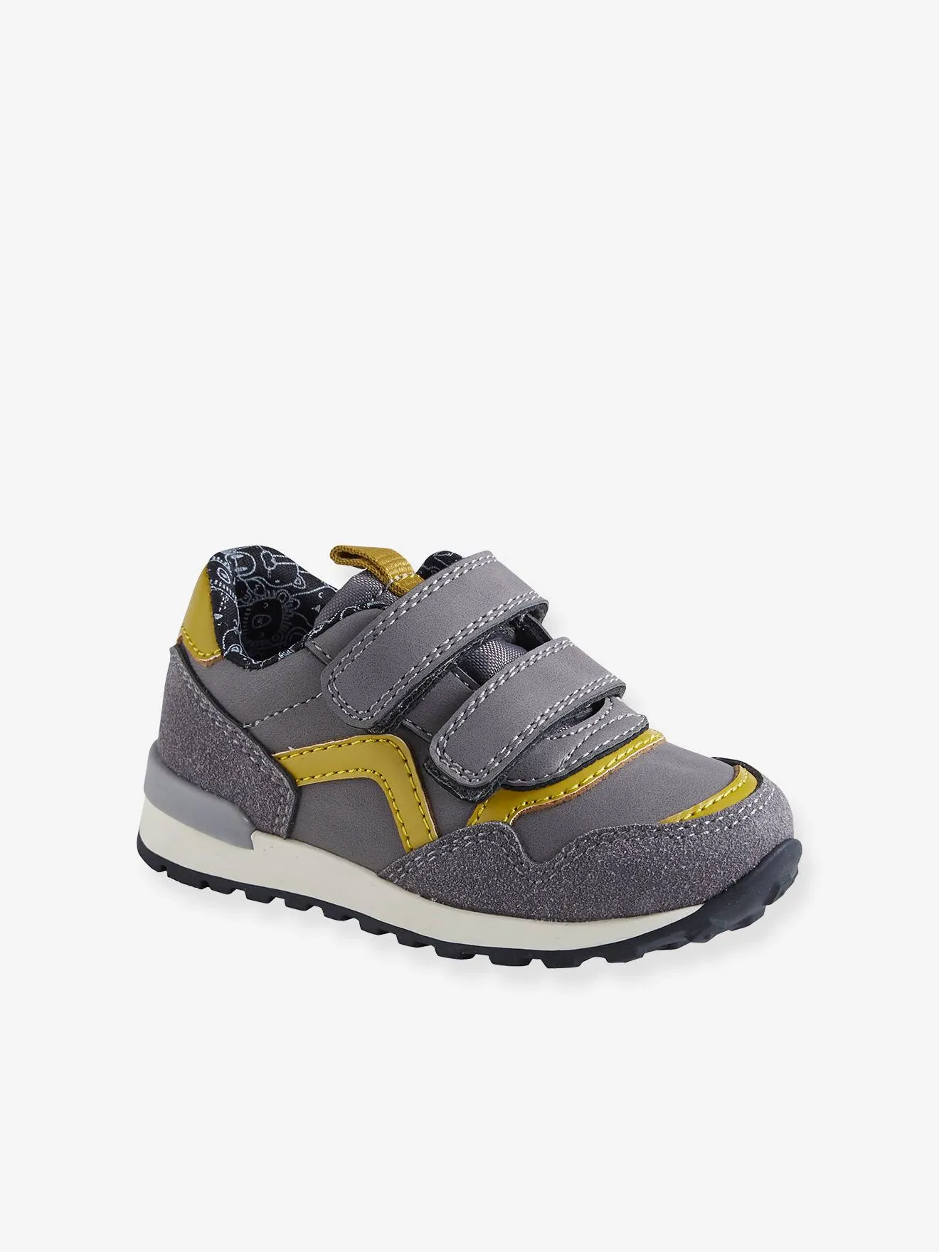 Touch-Fastening Trainers for Baby Boys, Runner-Style - grey