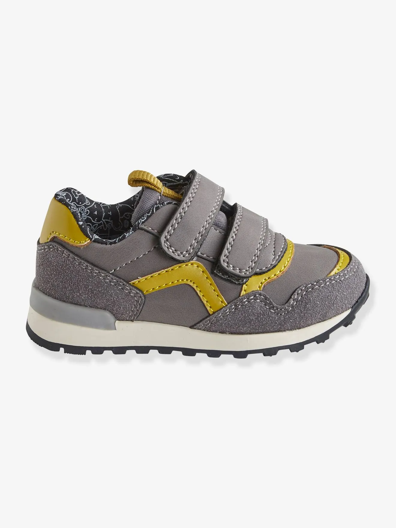 Touch-Fastening Trainers for Baby Boys, Runner-Style - grey