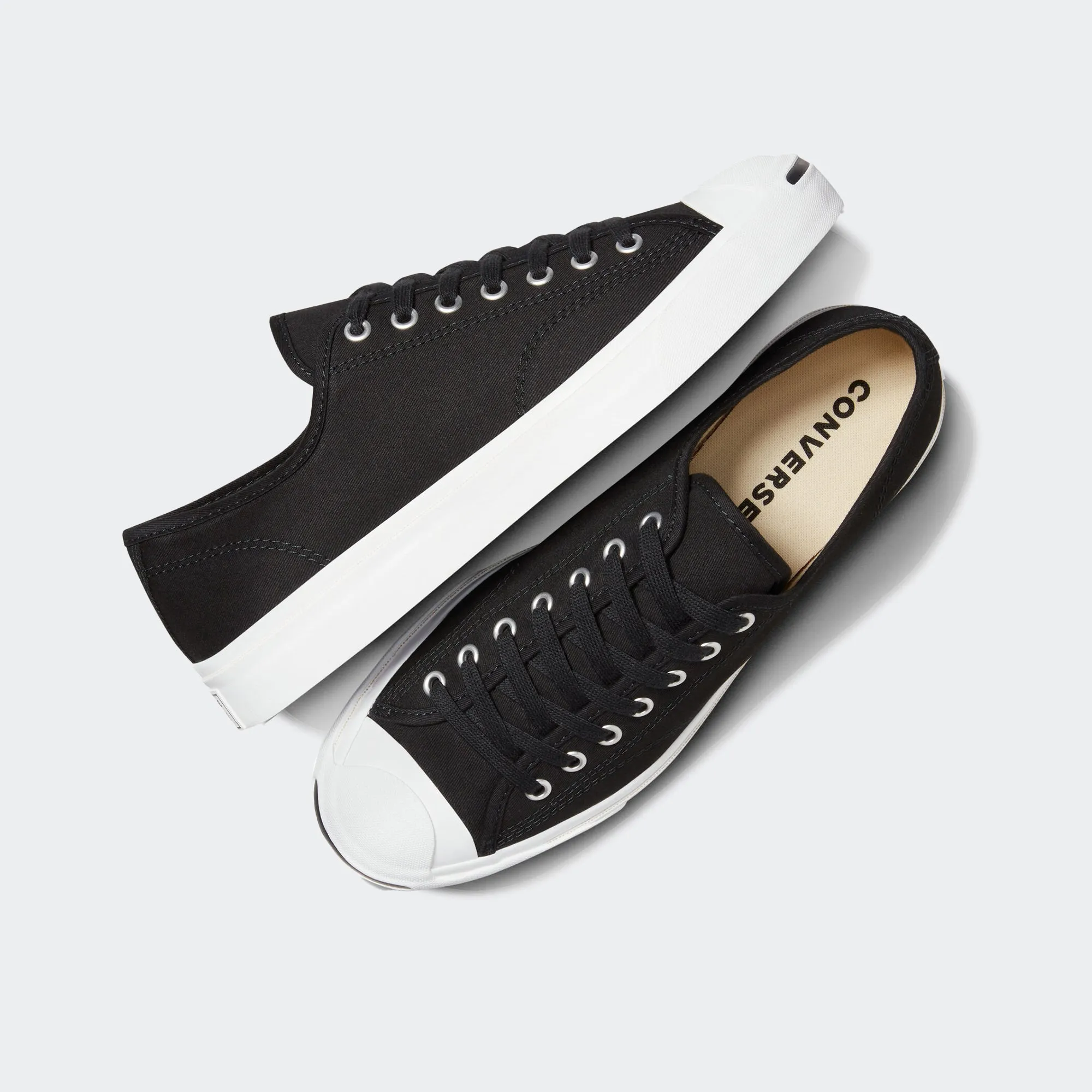 Unisex Converse Jack Purcell Canvas Shoes Black